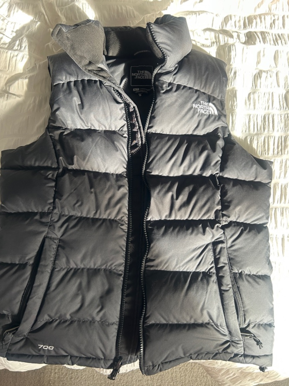 The North Face Black Quilted 700 Down Vest
